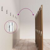 vidaXL Posteljno vzglavje rjava hrast 200x1,5x80 cm konstruiran les | Shoptok.si
