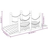  Vrtni most s lančanim ogradama 150x67x56 cm masivno drvo smreke | shoptok.hr