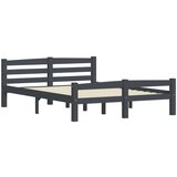 Posteljni okvir temno siv iz trdne borovine 140x200 cm, (20647317) | Shoptok.si