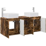  Set ormarića za kupaonicu 3 kom. Dimljeni hrast 53 x 35 x 63 cm | shoptok.hr