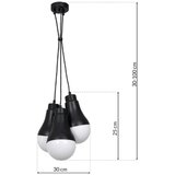  Luster na sajli HELIOS 3x E14/40W/230V | Eponuda.com