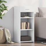 vidaXL Komoda bela 40x42,5x93 cm inženirski les | Shoptok.si