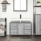 Ormarić za umivaonik s ladicama siva sonoma 90x34,5x60 cm | shoptok.hr