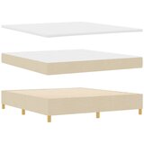  s opruga kutije s LED trakama Krema 180 x 200 cm tkanina | shoptok.hr