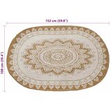  Tepisi za područja Prirodna boja s bijelim otiskom 100 x 152 cm | Eponuda.com