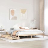 vidaXL okvir kreveta bez madraca 200 x 200 cm od masivne borovine | shoptok.hr