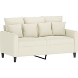  The Living Store Kavč dvosed krem 120 cm žamet - Dvosed, (21495015) | Shoptok.si