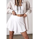 Madmext Women's White Basic Short Tennis Skirt Cene
