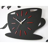 Moderna stenska ura Red Satin Cup NH041 (dekorativne stenske) | Shoptok.si