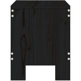  Vrtni stolci 2 kom crni 40 x 36 x 45 cm od masivne borovine | shoptok.hr