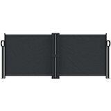  Zložljiva stranska tenda črna 100x1000 cm | Shoptok.si