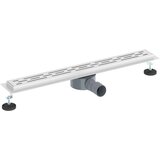  362 Stepeni Odvod za Tu&amp;scaron; s Dizajnom Vodilice Srebrno 70 cm Slike