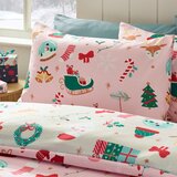 Catherine Lansfield Posteljnina za zakonsko posteljo 200x200 cm Christmas Happy Holidays &amp;ndash; Slike