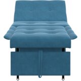 vidaXL Kavč 3-v-1 z izvlečno obliko Modri žamet | Shoptok.si