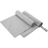 vidaXL Sportski Ručnici 2 pcs Siva 100 x 50 cm Poliester i poliamid | shoptok.hr