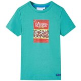  Dječja majica kratkih rukava tamna boja mente 116 | shoptok.hr