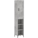  The Living Store Visoka omara betonsko siva 34,5x34x180 cm inženirski les - Visoka Omarica, (21442059) | Shoptok.si