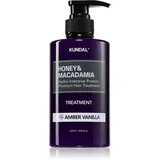 KUNDAL Honey & Macadamia Amber Vanilla intenzivna vlažilna nega za poškodovane lase 500 ml