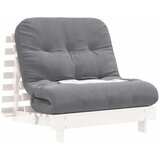  Futon na razvlačenje s madracem bijeli 90x206x11 cm borovina | shoptok.hr
