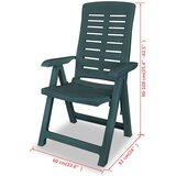 Bistro 3-dijelni bistro set od plastike zeleni | shoptok.hr