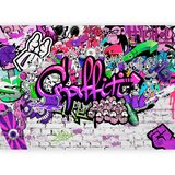 Artgeist Fototapeta Purple Graffiti, 400x280cm Cene