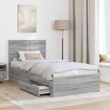  Konstrukcija postelje Siva Sonoma 90 x 190 cm Konstruiran les, (5000103580) | Shoptok.si