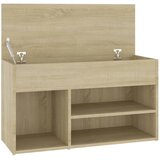  Klupa za cipele boja hrasta 80 x 30 x 45 cm konstruirano drvo | Eponuda.ba