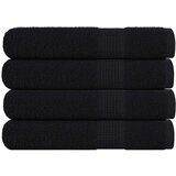vidaXL Ručnici za saunu 4 kom crni 80x200 cm 360 gsm 100 % pamuk | shoptok.hr
