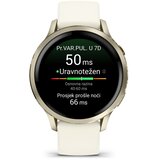 Garmin pametni sat Venu 4 41 mm, krem-zlatni s bež silikonskim remenom | shoptok.hr