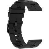 INF Združljiv silikonski pašček za Samsung, Huawei in Garmin ure Black 22 mm, (5000079584) | Shoptok.si