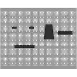 PANEL za alate 2 pcs Siva 100 x 1 x 80 cm | shoptok.hr