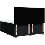 vidaXL Krevet s oprugama i madracem crni 200x200 cm od tkanine | shoptok.hr