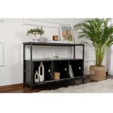 Hanah home Crni pomoćni stol u mat dekoru 29,5x120 cm Solace – | shoptok.hr