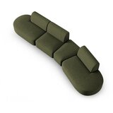 Milo Casa Zelena sedežna garnitura iz šenilje desni kot 428 cm Paolo – | Shoptok.si