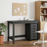  Set stola i pokretnog ormara MOSS 2 pcs Siva Cijene