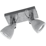 Tri O Siva stenska svetilka za 2 žarnici Trio Concrete, dolžina 23 cm Cene