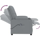  Električni naslonjač od tkanine svjetlosivi | shoptok.hr