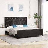 vidaXL Postelja Črna 180x200 cm Samet, (22049385) | Shoptok.si