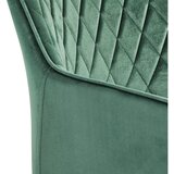 MID.YOU NASLANJAČ, les, kovina, tekstil črna, temno zelena | Shoptok.si