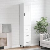  Visoka komoda bijeli 34,5x34x180 cm od konstruiranog drva | shoptok.hr