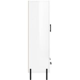 Visoka komoda sjajna bijela 69,5x31x115 cm konstruirano drvo | Shoptok.si