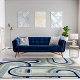 Asiatic Carpets Prašno modra preproga 80x150 cm Nova Retro Blue – | Shoptok.si