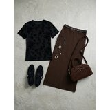 Sinsay Majica od mrežice s cvjetnim uzorkom | shoptok.hr