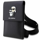 ORIGINAL KARL LAGERFELD TORBICA SAFFIANO KARL & CHOUPETTE KLWBSAKCPMK CRNA | Eponuda.ba
