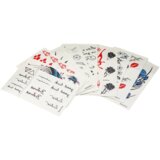Beauty Tattoos Set 12 Cards 3 Hair Shadows Sponges | shoptok.hr