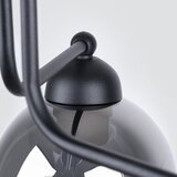 Sollux Črna viseča svetilka s steklenim senčilom Garten – | Shoptok.si