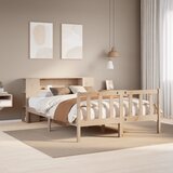 vidaXL Knjižna postelja brez vzmetnice 120x200 cm trdna borovina Cene