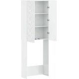  Kabinetska WC DELFT Bijela visokog sjaja 66 x 25 5 x 190 cm - Bijela visokog sjaja | shoptok.hr