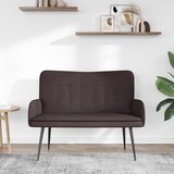 SOFA za dvije osobe Tamno smeđa 115 x 61 x 87 cm tkanina | shoptok.hr