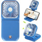 Generic Prenosni ročni ventilator, 3000 mAh, 3 hitrosti, baterijsko napajanje USB, mini majhen ročni ventilator za polnjenje, Power Bank zložljiv tihi hladilni namizni ventilator, (21126000) Cene